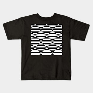 Optical Illusion I Black and White Kids T-Shirt